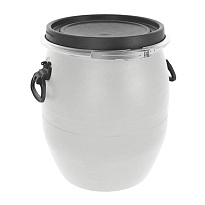 Бочка пластиковая 48 л с хомутом белая в Каменск-Шахтинском