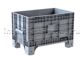 Контейнер iBox сплошной на ножках с пробкой серый в Каменск-Шахтинском Контейнер iBox сплошной на ножках с пробкой серый в Каменск-Шахтинском