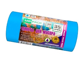 Мешки для мусора 35 л, ароматизированные, синие, в рулоне 30 шт., ПНД, 12 мкм, 640х500 мм, EXTRA, 3530661 в Каменск-Шахтинском