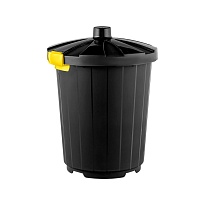 Мусорный бак с крышкой на колесах 105 л темно-серый 105 темно-серый в Каменск-Шахтинском