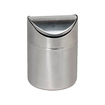 Урна для мусора 1,2 л настольная, с качающейся крышкой, нержавеющая сталь, матовая в Каменск-Шахтинском