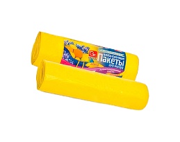 Мешки для мусора 35 л, ароматизированные, Лимон, желтые, в рулоне 10 шт., ПНД, 12 мкм, 560х530 мм, GRIFON Aroma, 101-080 Li в Каменск-Шахтинском