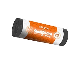 Мешки для мусора 20 л, черные, в рулоне 25 шт., ПНД, 6 мкм, 420х450 мм, SIBIRSKAYA, 101-001 S в Каменск-Шахтинском