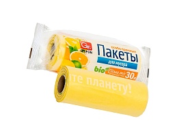 Мешки для мусора 35 л, ароматизированные, желтые, в рулоне 20 шт., ПНД, 12 мкм, 560х530 мм, GRIFON Цитрусовый Микс, 100-033 в Каменск-Шахтинском