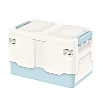 Ящик пластиковый складной белый, дно голубое, 370х240х240 мм в Каменск-Шахтинском