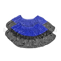 Бахилы сине-черные 1000 шт (500 пар), 54 мкм, двойная подошва, с одной резинкой, Прочные+ в Каменск-Шахтинском