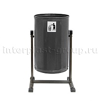 Урна уличная металлическая 21 л круглая облегченная серебро в Каменск-Шахтинском