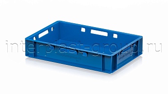 Ящик для мяса и колбасных изделий Е-1 голубой в Каменск-Шахтинском Ящик для мяса и колбасных изделий Е-1 голубой в Каменск-Шахтинском
