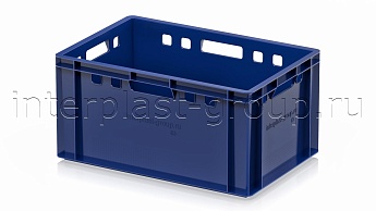Ящик для мяса и колбасных изделий Е-3 темно-синий в Каменск-Шахтинском Ящик для мяса и колбасных изделий Е-3 темно-синий в Каменск-Шахтинском
