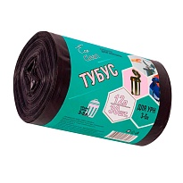 Мешки для мусора 12 л, черные, в рулоне 30 шт., ПНД, 6 мкм, 550х320 мм, Концепция Быта Tubus, 604936 в Каменск-Шахтинском