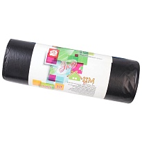Мешки для мусора 220 л, черные, в рулоне 10 шт., ПВД, 29 мкм, 1100х830 мм, Концепция Быта ЭкоДом, 604924 в Каменск-Шахтинском