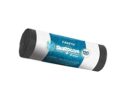 Мешки для мусора 120 л, черные, в рулоне 10 шт., ПНД, 14 мкм, 1100х700 мм, SIBIRSKAYA, 101-008 S в Каменск-Шахтинском Мешки для мусора 120 л, черные, в рулоне 10 шт., ПНД, 14 мкм, 1100х700 мм, SIBIRSKAYA, 101-008 S в Каменск-Шахтинском