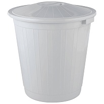 Мусорный бак с крышкой 50 л серый 50 серый в Каменск-Шахтинском