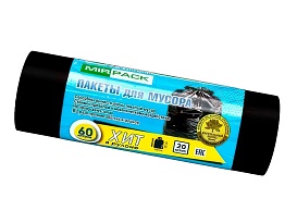 Мешки для мусора 60 л, ароматизированные, черные, в рулоне 20 шт., ПНД, 8 мкм, 800х600 мм, ХИТ, 6020867 в Каменск-Шахтинском Мешки для мусора 60 л, ароматизированные, черные, в рулоне 20 шт., ПНД, 8 мкм, 800х600 мм, ХИТ, 6020867 в Каменск-Шахтинском