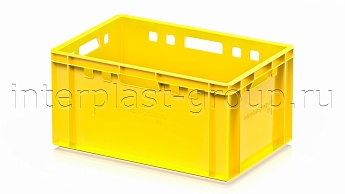 Ящик для мяса и колбасных изделий Е-3 желтый в Каменск-Шахтинском Ящик для мяса и колбасных изделий Е-3 желтый в Каменск-Шахтинском